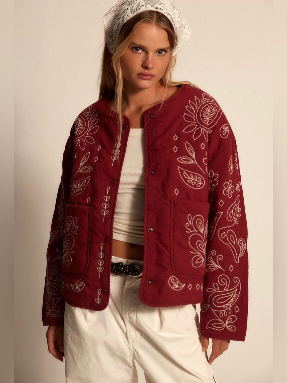 Free People x Denim & Bone Bandana Jacket